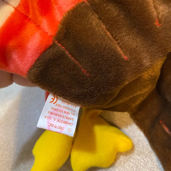 New Ty Baby Flitter butterfly 1999 or Gobbles-1996 - Picture 5 of 7